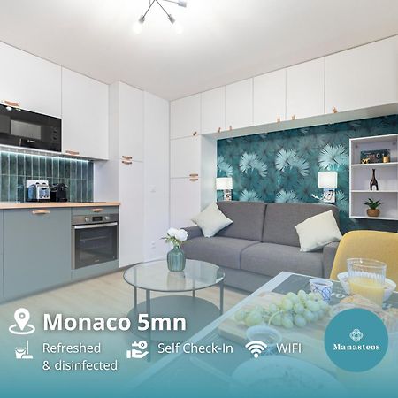 Monaco border, renovated studio, private parking Beausoleil Esterno foto