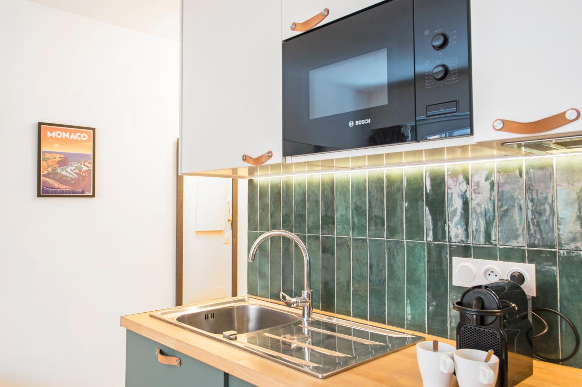 Monaco border, renovated studio, private parking Beausoleil Esterno foto